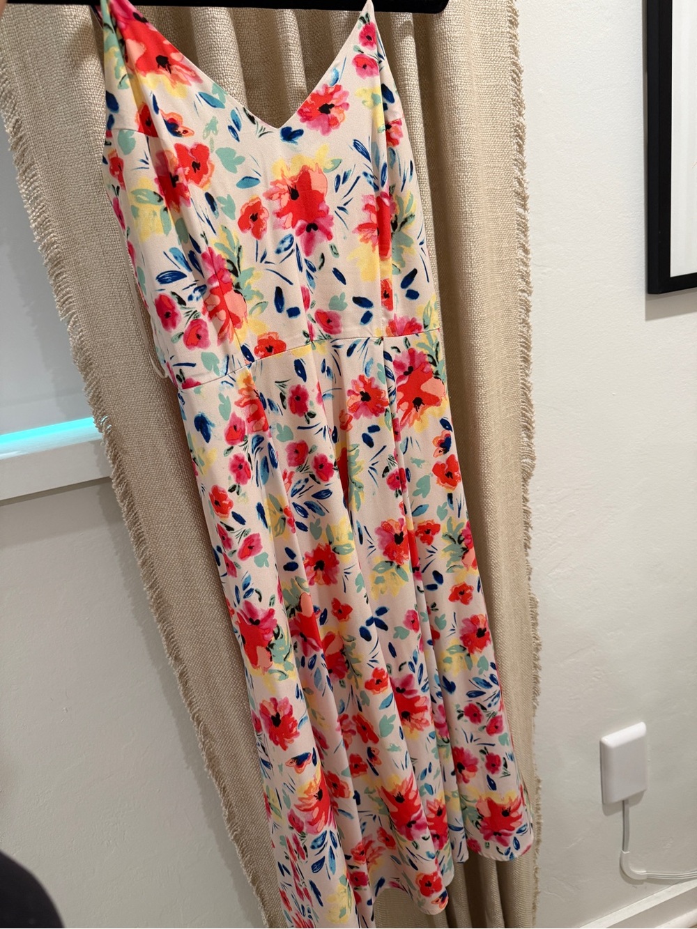 Yumi Kim Floral Spaghetti Strap Midi Dress - Bright Floral Print